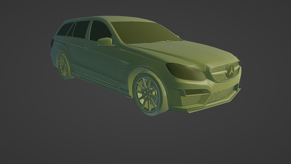 mercedes benz e63 estate 3d printing mercedes-benz luxury car automotive design vehicle modeling printable sports high-performance model scale miniature enthusiast collectibles enthusiasts diy ar 3d print model - Mito3D