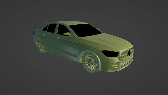 mercedes benz e class amg line 2022 3d printing luxury car automobile vehicle design model technology rapid prototyping automotive industry manufacturing engineering digital fabrication additive product development 3d print model - Mito3D