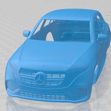 mercedes benz eqc amg 2020 imprimable corps voiture Jeu fente scalextric tamiya rc miniz loisir micro 3d print model - Mito3D