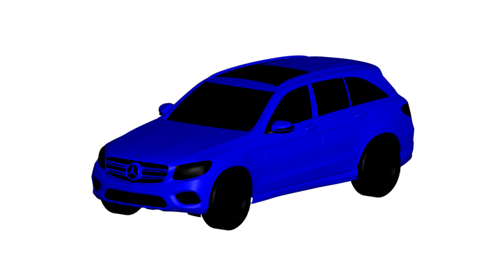 mercedes benz glc clase juego coche vehiculo auto vehículo automóvil transporte rc ar vr listo aumentado realidad virtual car3d 3d print model - Mito3D