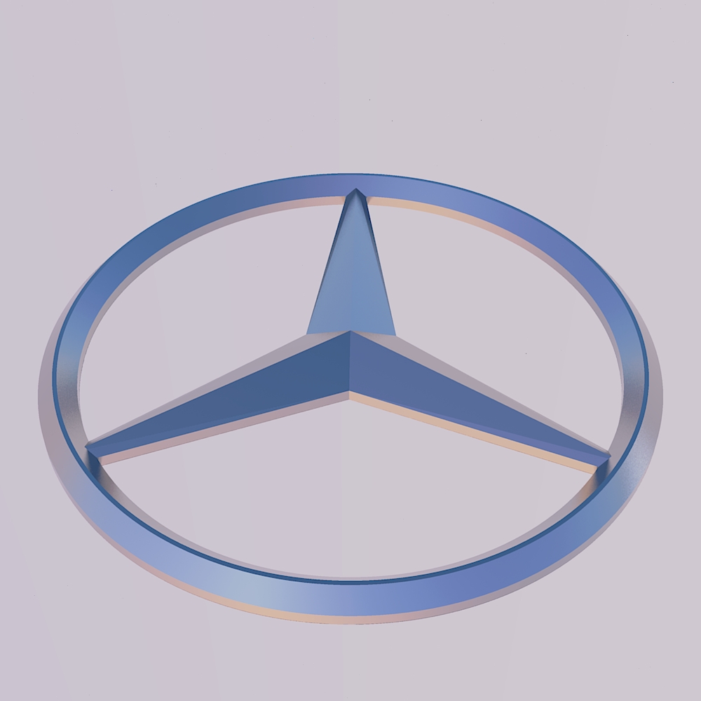 Mercedes benz logo tasarım araba glc mercedes s class amg sls 3D print model - Mito3D