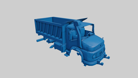 mercedes benz lorry1924 truck lorry 1924 1968 1972 1974 1977 198 1982 1963 commercial vehicle transportation logistics cargo hauling freight carrier trailer 3d print model - Mito3D