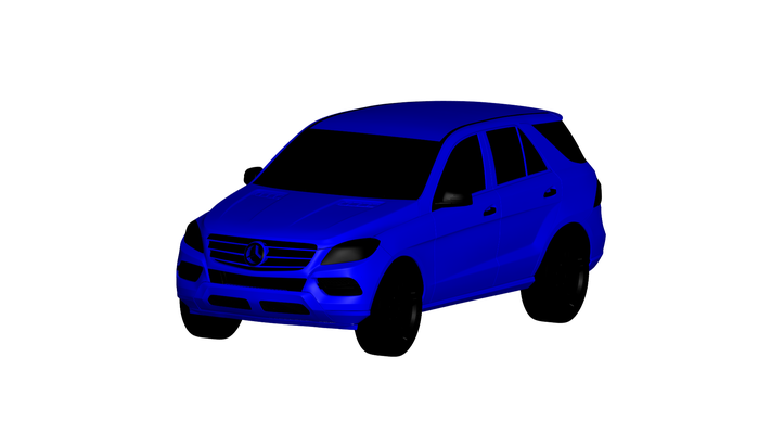 mercedes benz m class juego coche vehiculo auto vehículo automóvil transporte rc ar vr listo aumentado realidad virtual car3d 3d print model - Mito3D