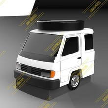 mercedes benz mb 180 traffico Mercedez mb180 furgone compagno 3d print model - Mito3D