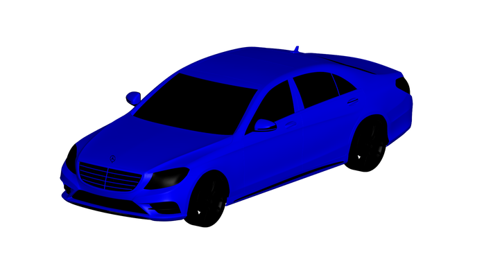 mercedes benz s class 2013 juego coche vehiculo auto vehículo automóvil transporte rc ar vr listo aumentado realidad virtual car3d 3d print model - Mito3D