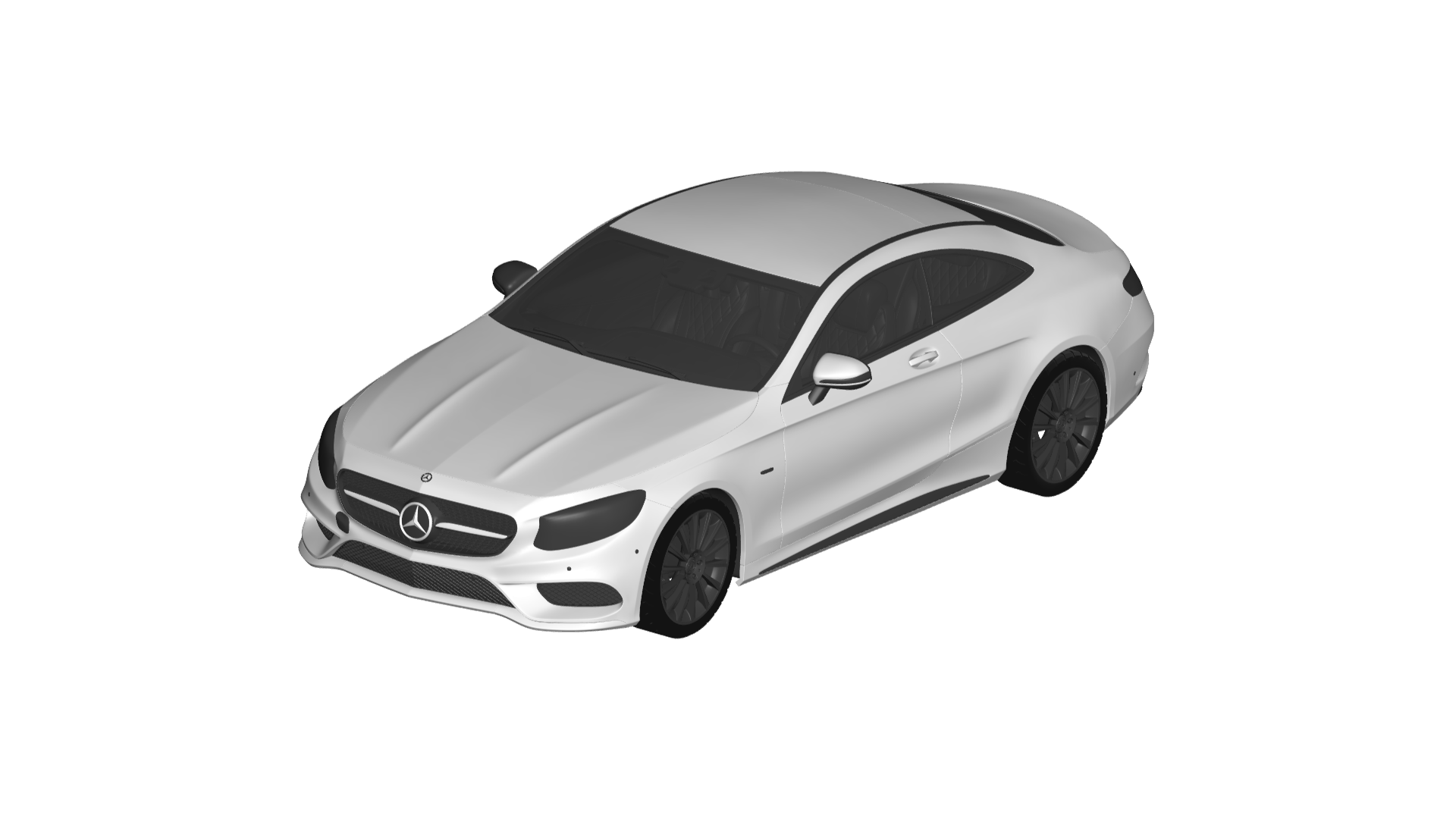 mercedes benz class coupe spiel wagen auto fahrzeug automobil transport rc ar vr bereit erweitert wirklichkeit virtuell car3d 3D print model - Mito3D