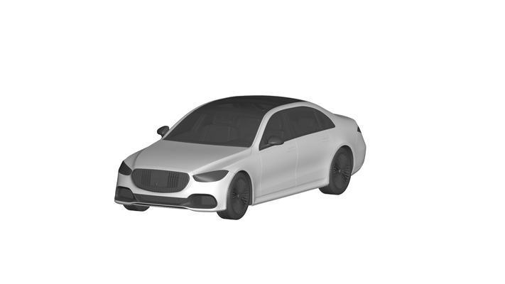 mercedes benz s class maybach gioco macchina auto veicolo automobile trasporto rc ar vr pronto aumentata realtà virtuale car3d 3d print model - Mito3D