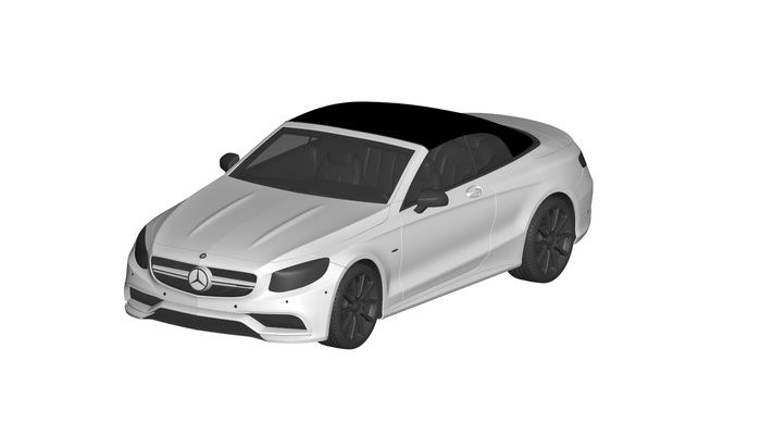 mercedes benz s63 spiel wagen auto fahrzeug automobil transport rc ar vr bereit erweitert wirklichkeit virtuell car3d 3d print model - Mito3D