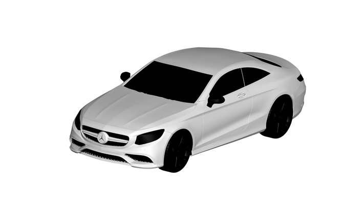 mercedes benz s63 amg spiel wagen auto fahrzeug automobil transport rc ar vr bereit erweitert wirklichkeit virtuell car3d 3d print model - Mito3D