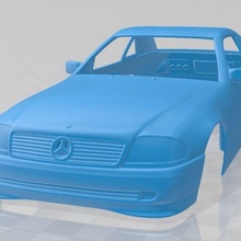 mercedes benz slclass r129 2002 printable body car game sl class slot scalextric rc miniz hobby micro 3d print model - Mito3D