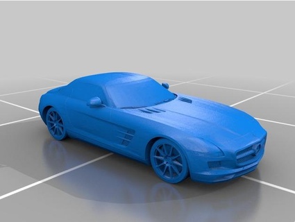 mercedes benz sls amg Game cars tunning detail only 3d print model - Mito3D