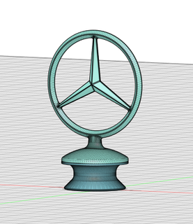 Mercedes benz star timsah jibbitz 3d print model - Mito3D