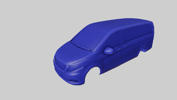 mercedes benz classe amg 2020 2019 2021 2022 furgão minivan mpv mb vclass pesado carro 3d print model - Mito3D