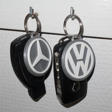mercedes benz volkswagen keychain jewelry keychains 3d print model - Mito3D