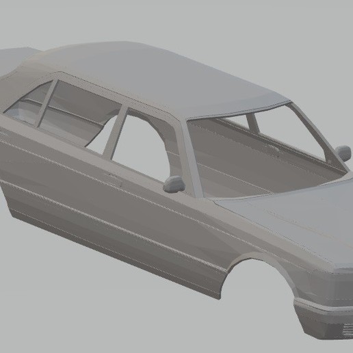 mercedes benz w126 yazdırılabilir vücut araba oyun verir luifer yuvası scalextric tamiya rc 3D print model - Mito3D