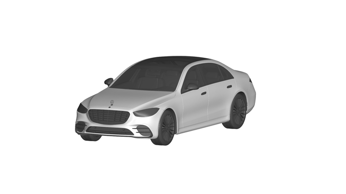 mercedes benz w223 spiel wagen auto fahrzeug automobil transport rc ar vr bereit erweitert wirklichkeit virtuell car3d 3d print model - Mito3D