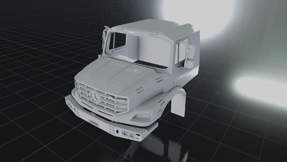 Mercedes benz Zetros 2733 kamyon kabin askeri heavy duty Yarar 2023 2021 2020 2022 2019 2017 3d Yazdır model 3d print model - Mito3D