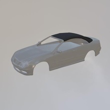 mercedes c55 amg w209 cabriolet 3d print model - Mito3D