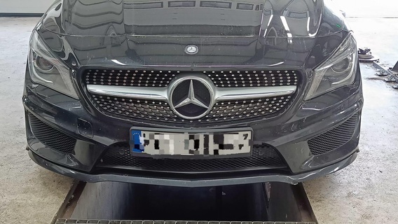 Mercedes cla a1178851222 amg ön tampon örtmek kılıf c117 x117 w117 3d print model - Mito3D