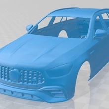 mercedes e63 estate amg 2021 printable body car game slot scalextric tamiya rc miniz hobby micro 3d print model - Mito3D