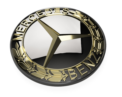 mercedes emblème Jeu benz w124 w214 amg e63 Emblème Mercedes icône badge voiture Allemagne sport conduire chauffeur 3d print model - Mito3D