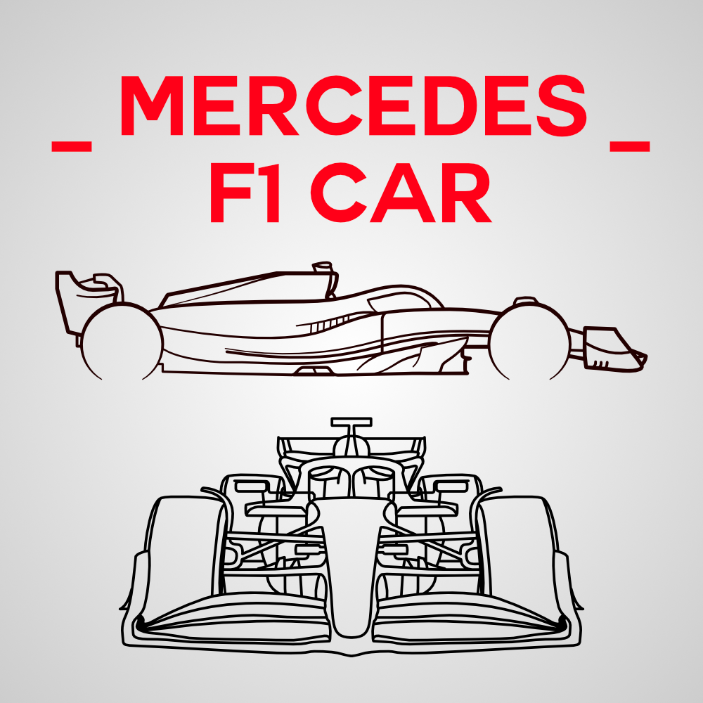 Mercedes f1 Sanat formül 1 2023 araba amg 3D print model - Mito3D
