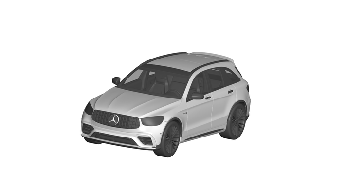 mercedes glc 63 amg spiel benz wagen auto fahrzeug automobil transport rc ar vr bereit erweitert wirklichkeit virtuell car3d 3d print model - Mito3D