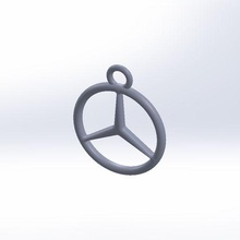 Mercedes anahtar Zincir 3d print model - Mito3D