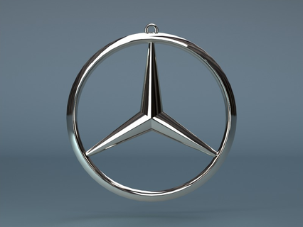 mercedes keychain created partsolutions Game 3d printing key chain mercedes partsolutons vehicles transport  3d print model - Mito3D