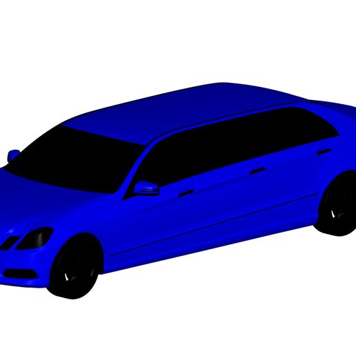 mercedes limusine 3D print model - Mito3D