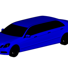 mercedes limusine 3d print model - Mito3D