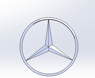 Mercedes Logo Wagen Automobil Geschwindigkeit alt Straße Rennen Prüfung 3d Drucken Medaille Schlüsselbund 3d print model - Mito3D