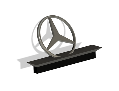 Mercedes logo özellik Mercedes benz Mercedes benz dekorasyon dekor araba dekor logo 3d print model - Mito3D