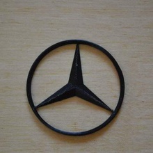 mercedes logo art segni loghi segno emblema benz cartello auto del marchio marca 3d print model - Mito3D