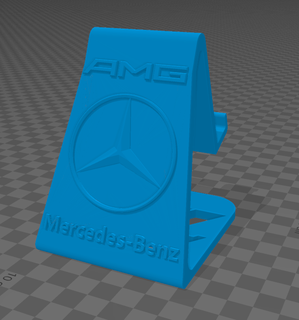 mercedes phone holder telephone support mescedes amg 3d print model - Mito3D