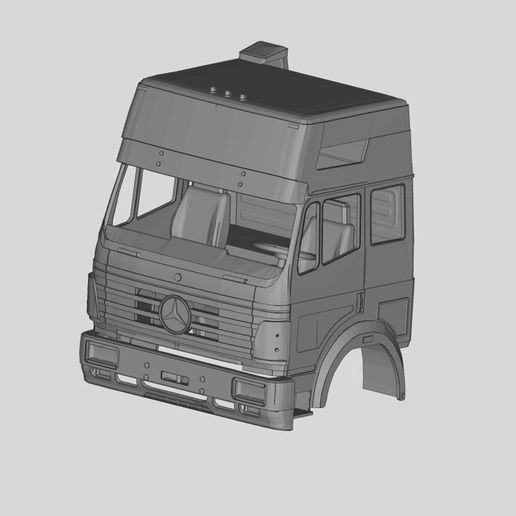 Mercedes sk LKW Taxi 3d gedruckt stl Modell Spiel mercedessk Kabine druckbar Körper rc Hobby Autos Auto Automobil Druckwagen drucken tamiya 3D print model - Mito3D