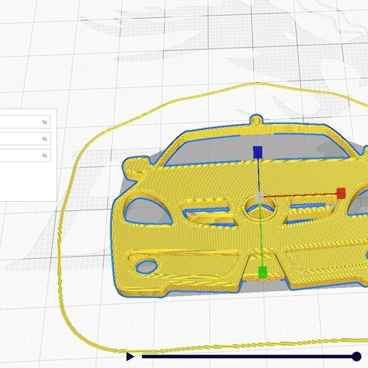 Mercedes slk 2009 Aussicht Schlüsselbund Automobil Schlüssel Kette Autos Wagen Auto 3D print model - Mito3D