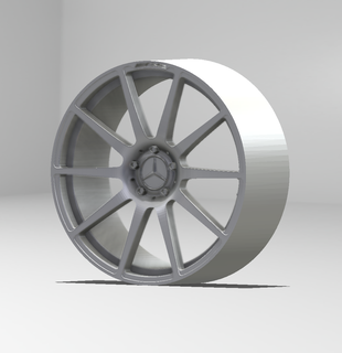 mercedes sls amg gt rim diecast model car 1 18 24 plastic kit wheels oem 3d print model - Mito3D