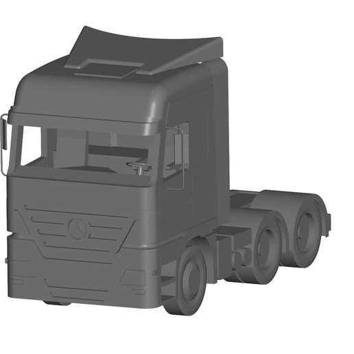 mercedes camion 3D print model - Mito3D