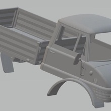 mercedes unimog 406 bedruckbare LKW Spiel gewährt bedruckbar ist slot scalextric shell rc radio die überwachung Körper Auto tamiya miniz 1-10 1-32 1-18 1-24 3d print model - Mito3D