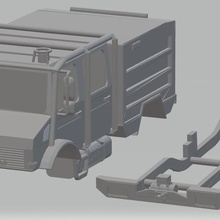 mercedes unimog Feuerwehrauto druckbar Spiel gewährt Feuer LKW bedruckbar ist slot scalextric shell rc radio die überwachung Körper Auto tamiya miniz 1-10 1-32 1-18 1-24 3d print model - Mito3D