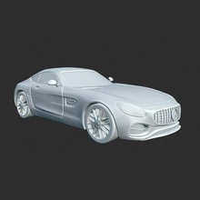 Mercedez benz amg macchina sportcas lusso pneumatici 3d print model - Mito3D