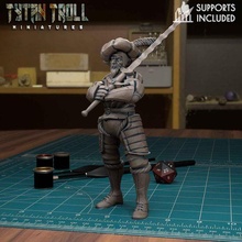 mercenary soldier landschneckt 06 pre-supported 3d print model - Mito3D