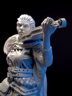 merciless bard girl bandit outlaw gang 3d hero miniature printing rpg statue toys fantasy tabletop collectible dungeonsanddragons dnd pathfinder trpg 3d print model - Mito3D