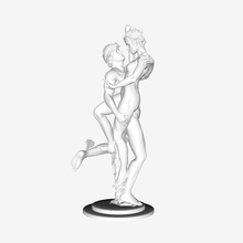 mercurio rapire psiche louvre di parigi art il museo del muse du francia 3d print model - Mito3D
