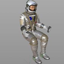 Merkür astronot seatetd sanat 3d print model - Mito3D