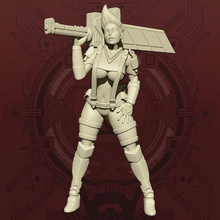mercy's reach castor infantry - cool pose 3d print model - Mito3D