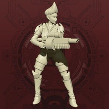 Gnade erreichen Rolle Infanterie Brennen Pose 3d print model - Mito3D