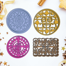 merengue gülümser çikolatalar Oreo kurabiye kesici takım x4 paketlemek merengades çikolata bisküvi keskin kalıp fondan tasarım kesiciler Yazdır 3d print model - Mito3D