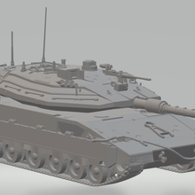 merkava mk4 israelí tanque juego guerra fundido presión h0 ho modelo militar rpg 3d print model - Mito3D